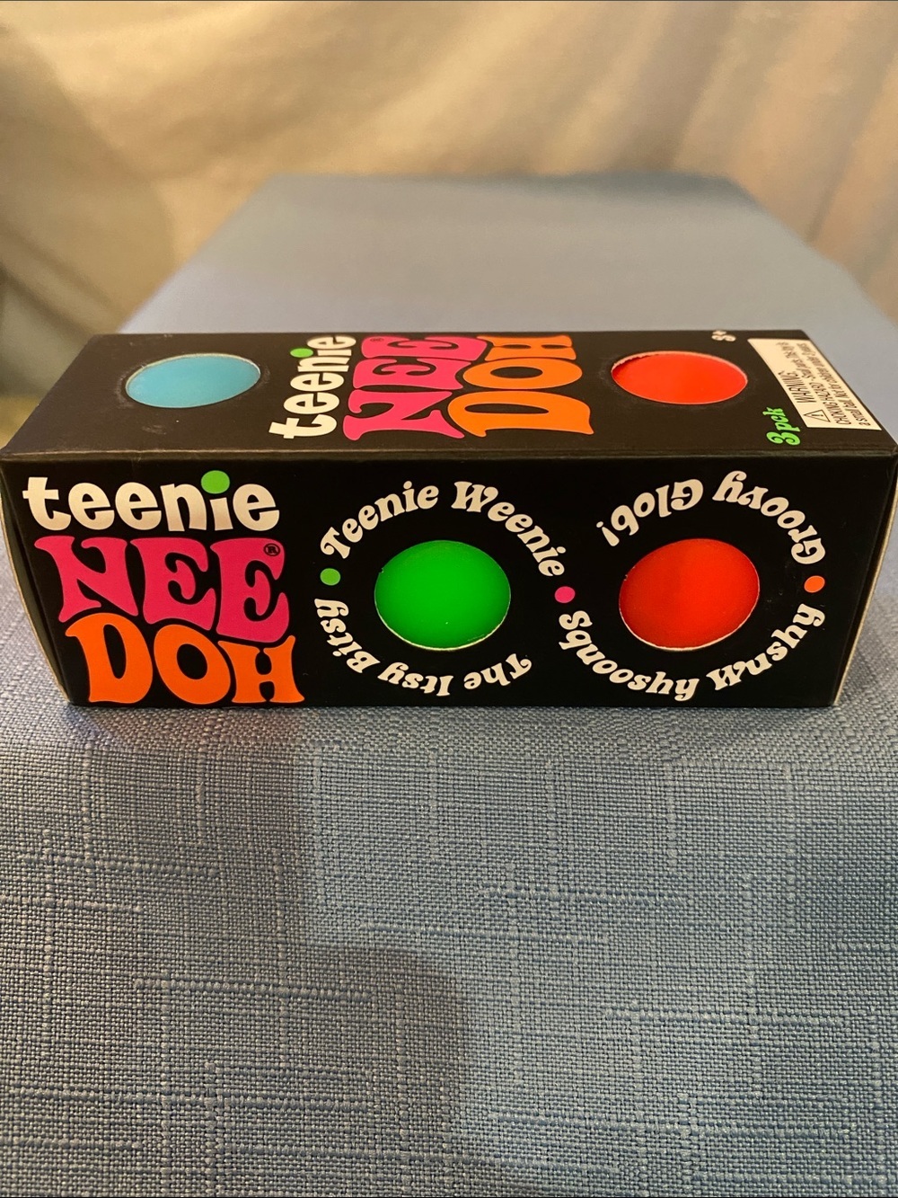 NeeDoh teenie 3-Pack groovy glob - orange, blue, green NIB